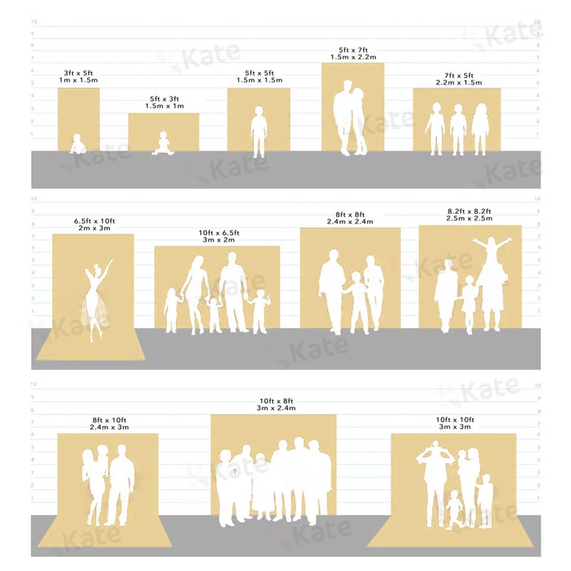 Kate 8x8ft Retro Brown Abstract Photography Backdrop Brushed Painted Canvas Headshots Background Studio Props - Image 5